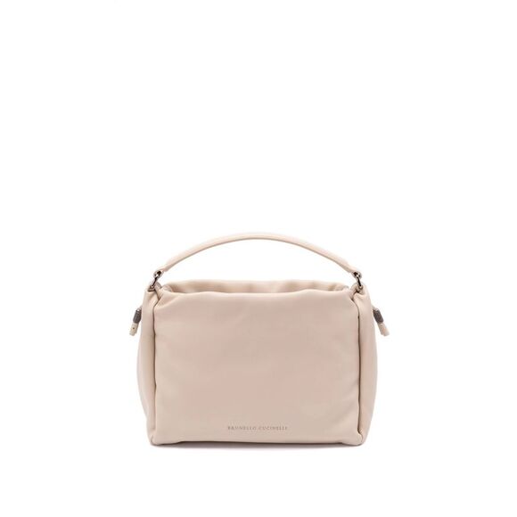 Brunello Cucinelli Women `Mellow` Small Bucket Bag With Monili - Picture 1 of 7